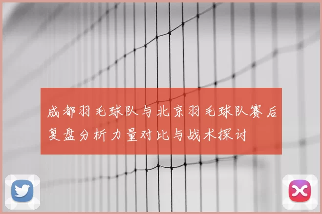 成都羽毛球队与北京羽毛球队赛后复盘分析力量对比与战术探讨